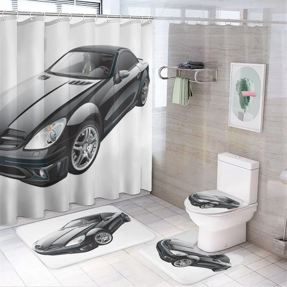 Modern Black Sports Car — Your design
