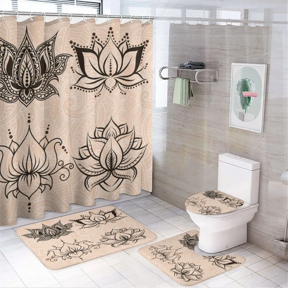 Ornamental Lotuses Swirls — Your design