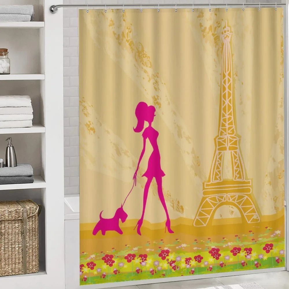 Pink Girl Dog Eiffel — Detail 4