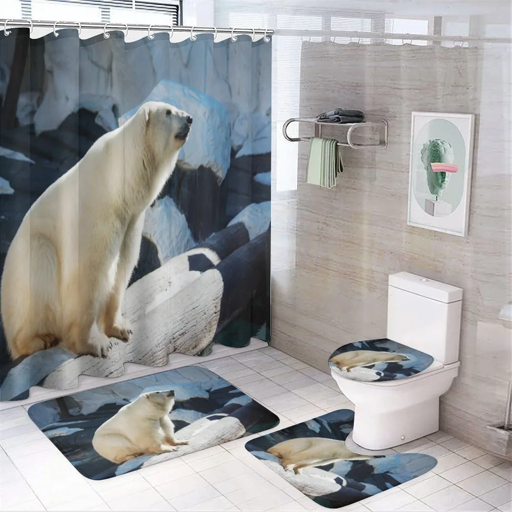 Polar Bear in Park Rocks — Your design