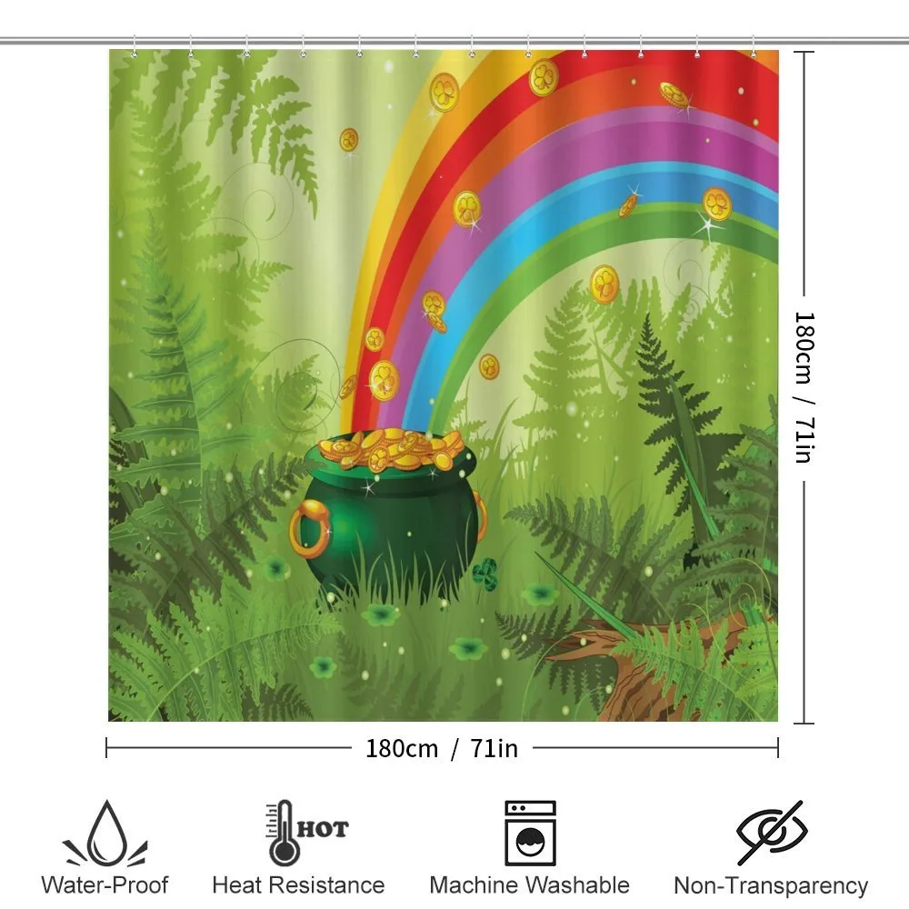 Pot of Coins and Rainbow — Detail 2