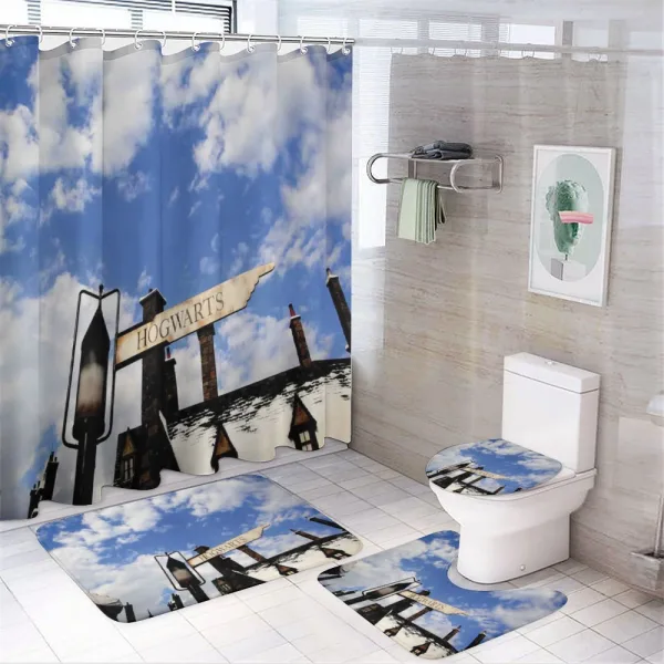 School of Witchcraft on a shower curtain