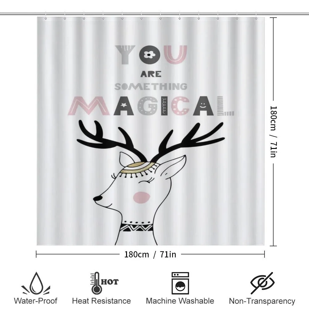 Slogan with Deer Design — Detail 2
