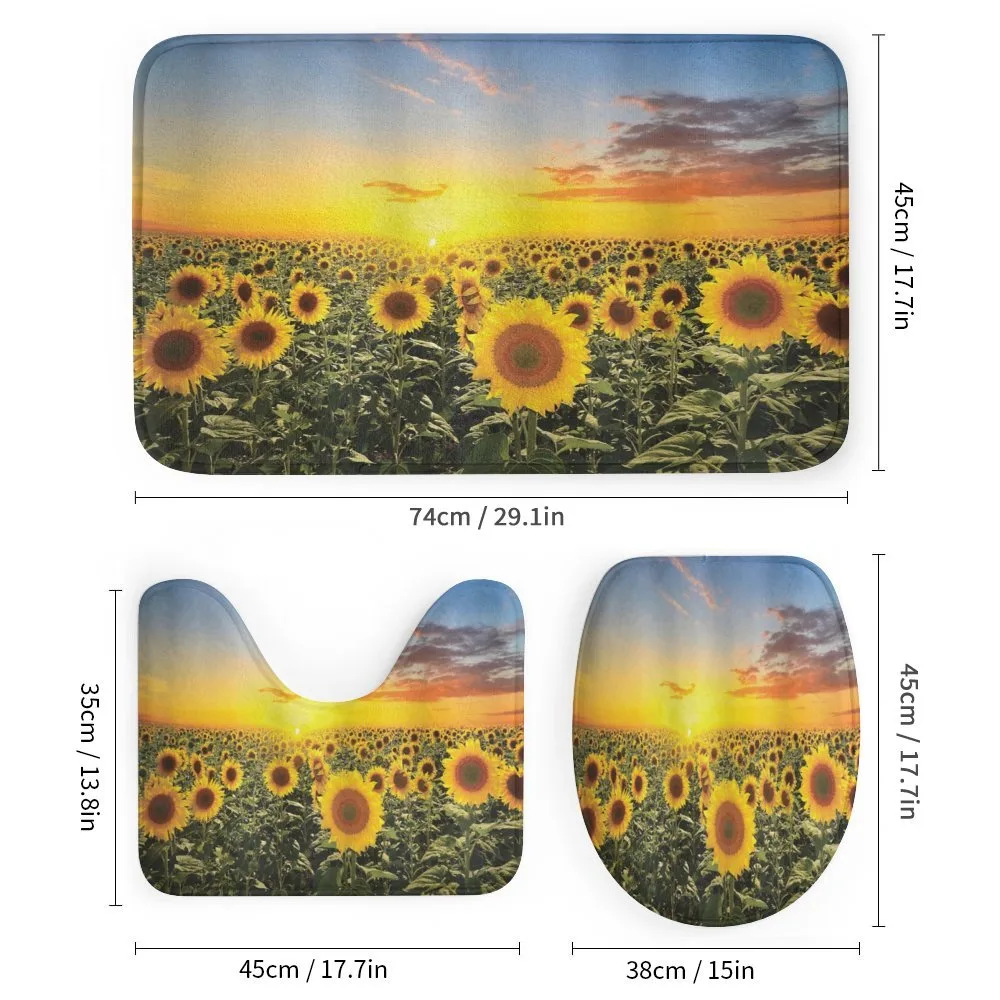 Sunflowers Field Dusk — Detail 1