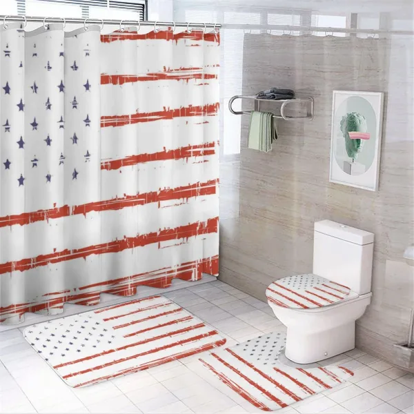 Vector Grunge Texture on a shower curtain