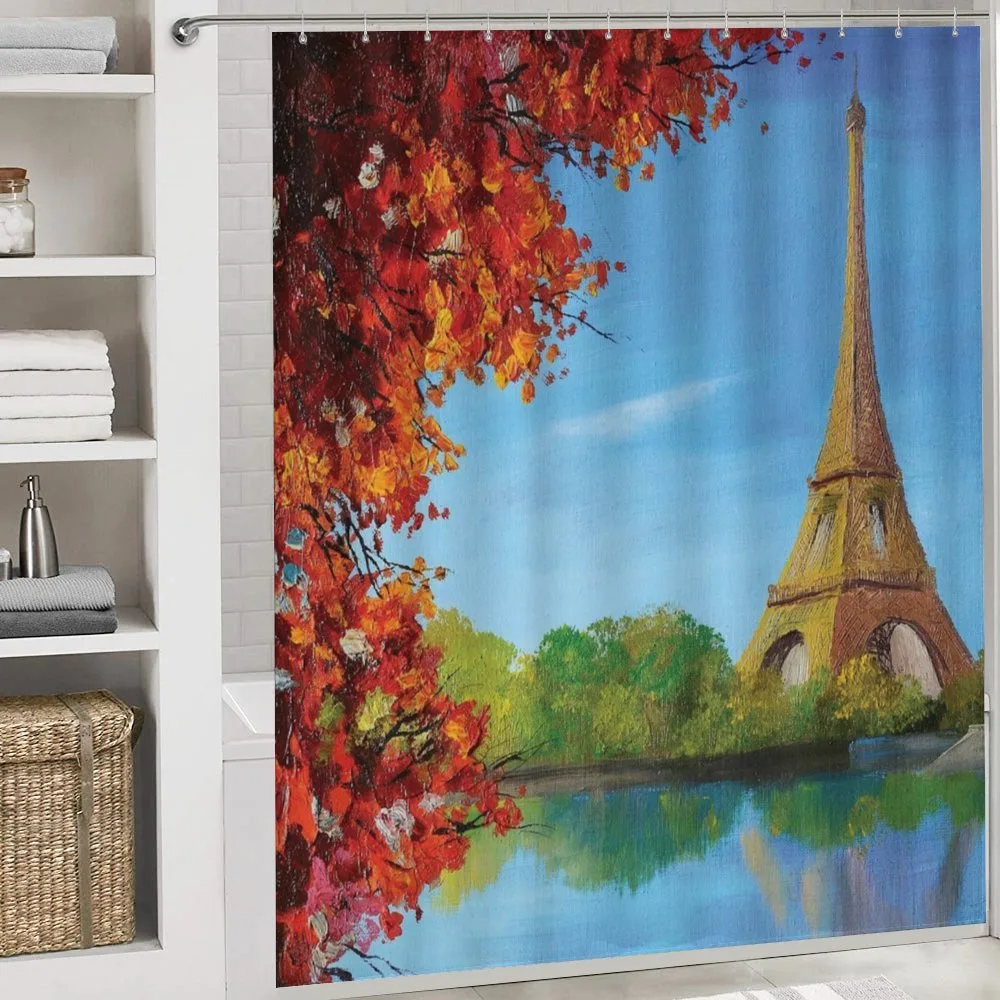 Autumn Eiffel Tower Painting — Detail 4