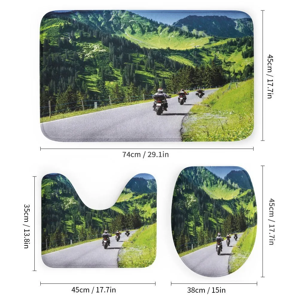 Bike Riders on Mountain — Detail 1