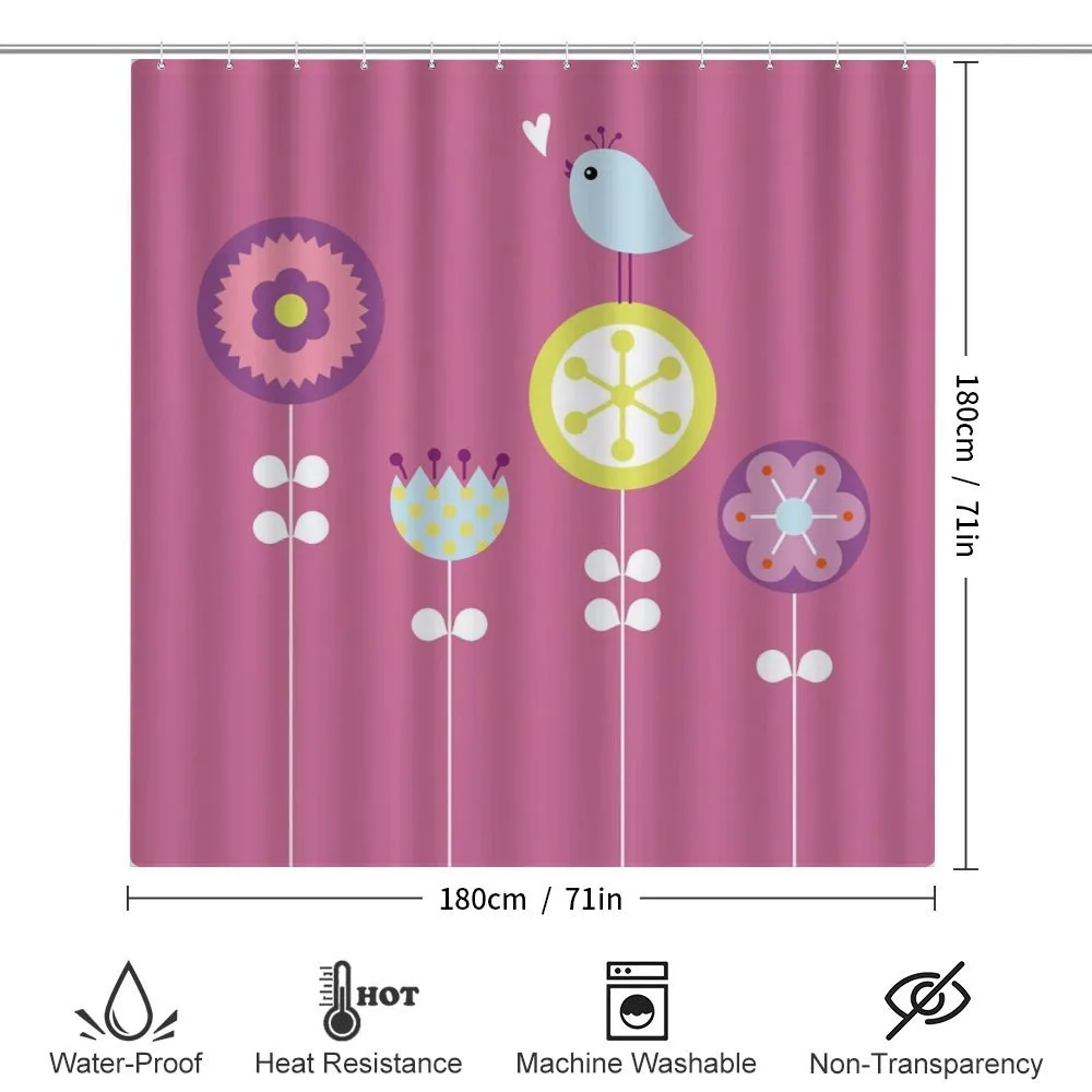 Bird and Hearts Flowers — Detail 2