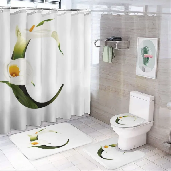 Calla Lilly Flower on a shower curtain
