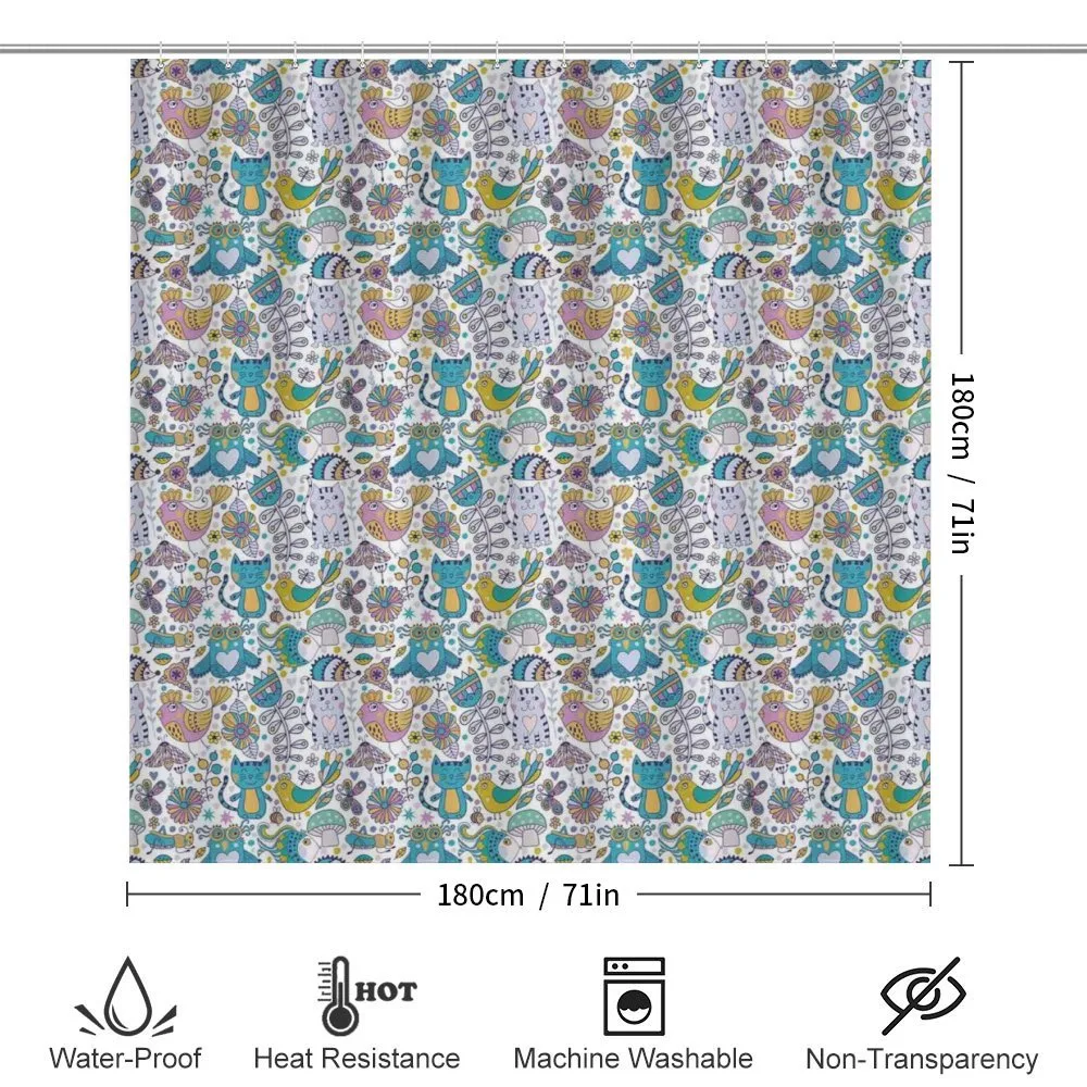 Cartoon Style Fauna Pattern — Detail 2