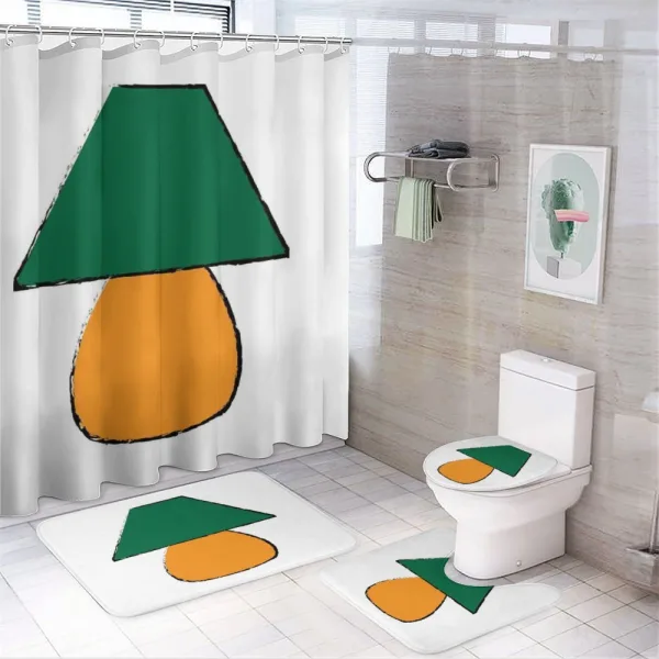 Desk Furniture on a shower curtain