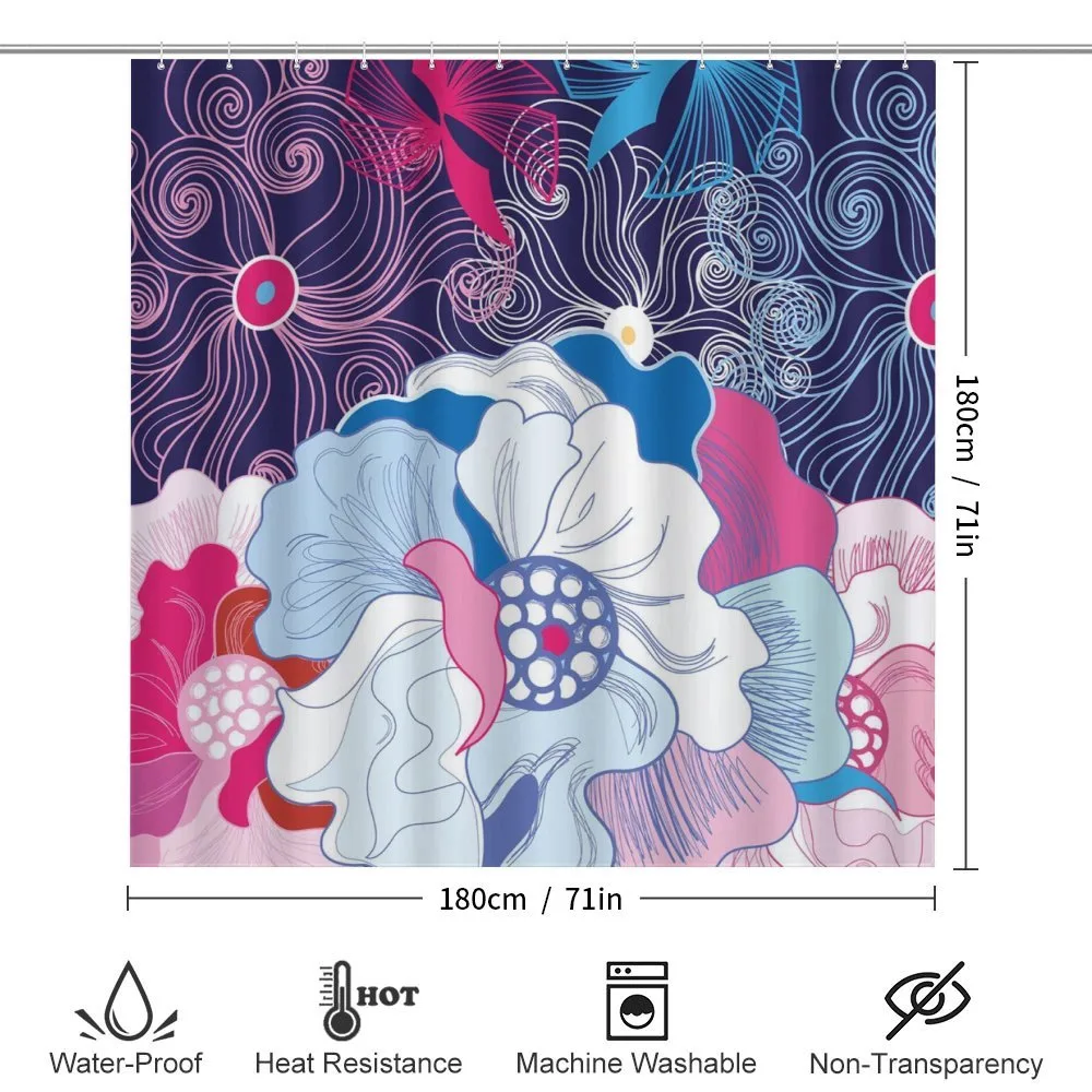 Fantasy Swirled Flowers — Detail 2