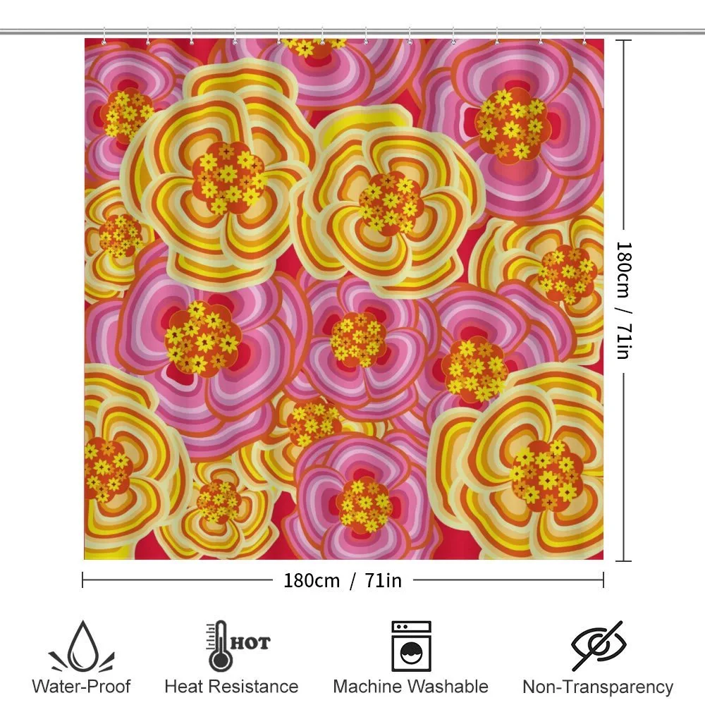 Funky Vibrant Flowers — Detail 2