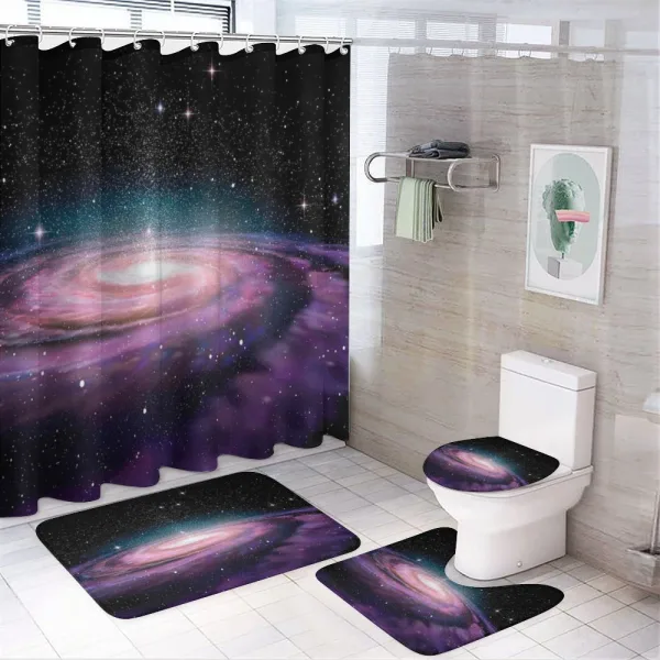Galaxy in Outer Space on a shower curtain