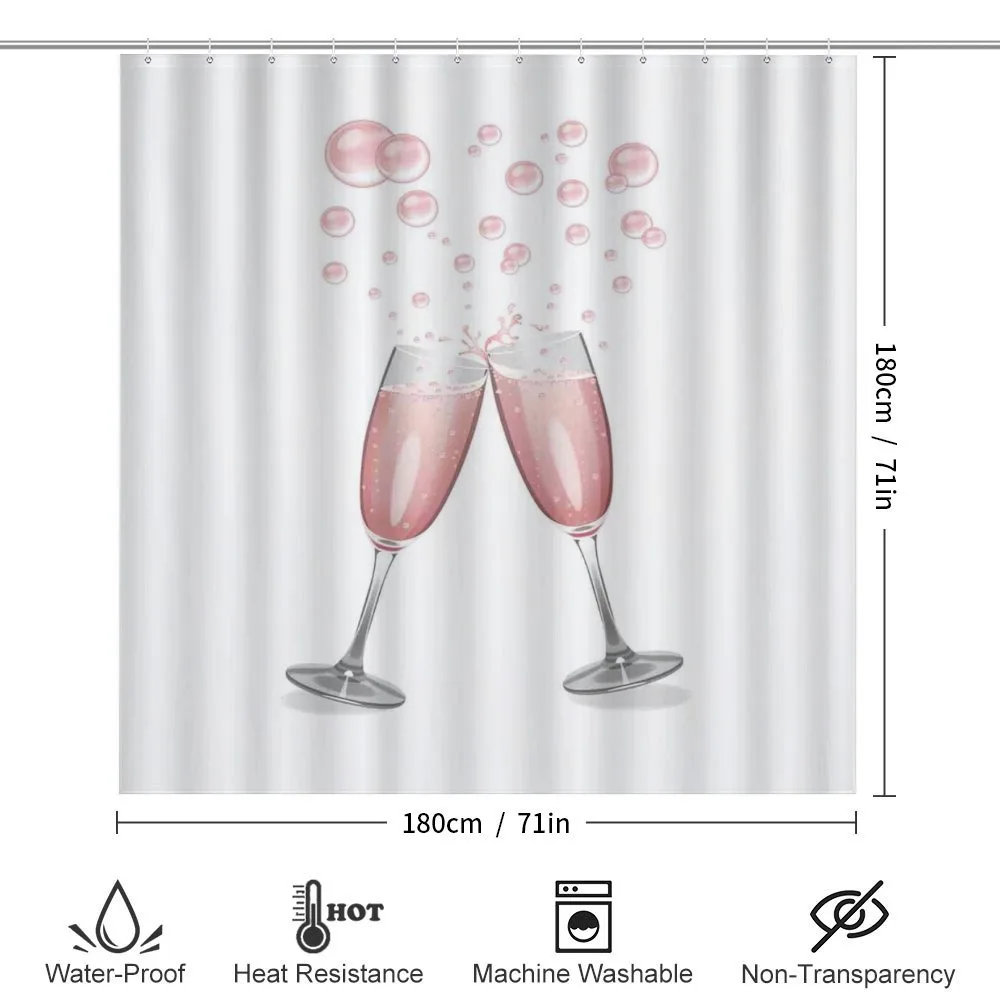 Glasses with Blush Drink — Detail 2