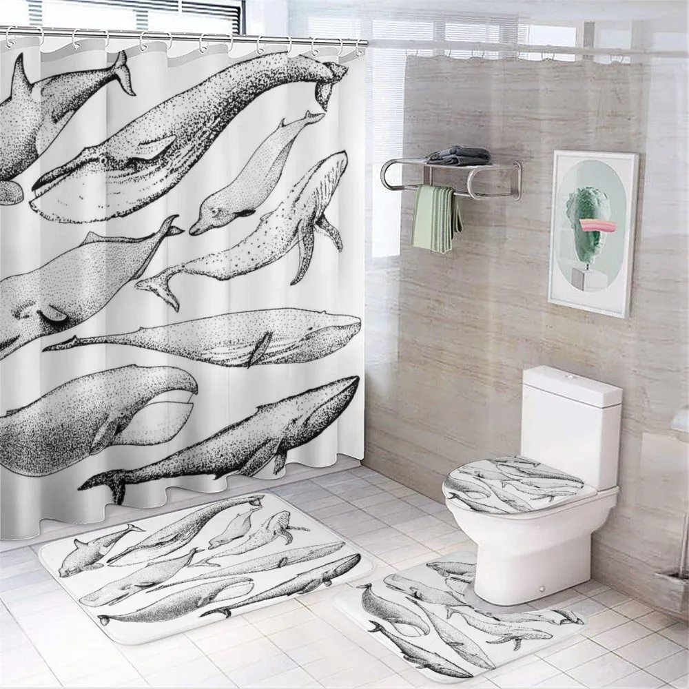 Hand Drawn Single Whale — Your design