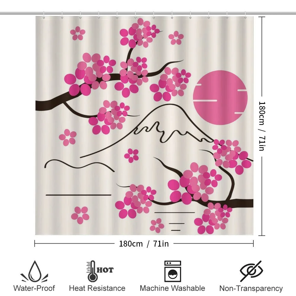 Japan Sakura and Hill — Detail 2