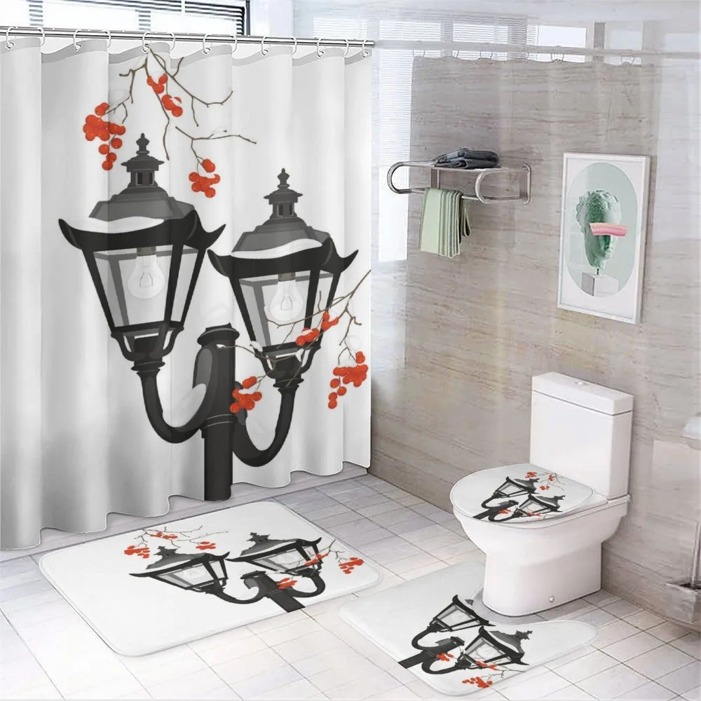 Lantern Snowy Branches — Your design