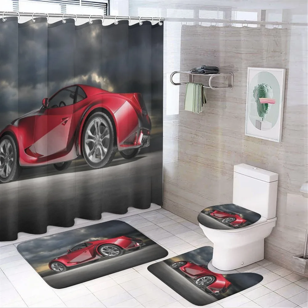 Modern Red Sports Vehicle — Your design