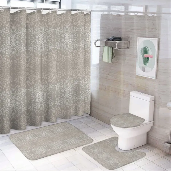 Paisley Victorian Pattern on a shower curtain
