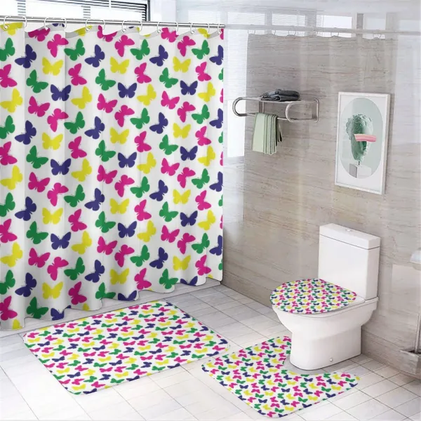 Romantic Butterfly Kids on a shower curtain