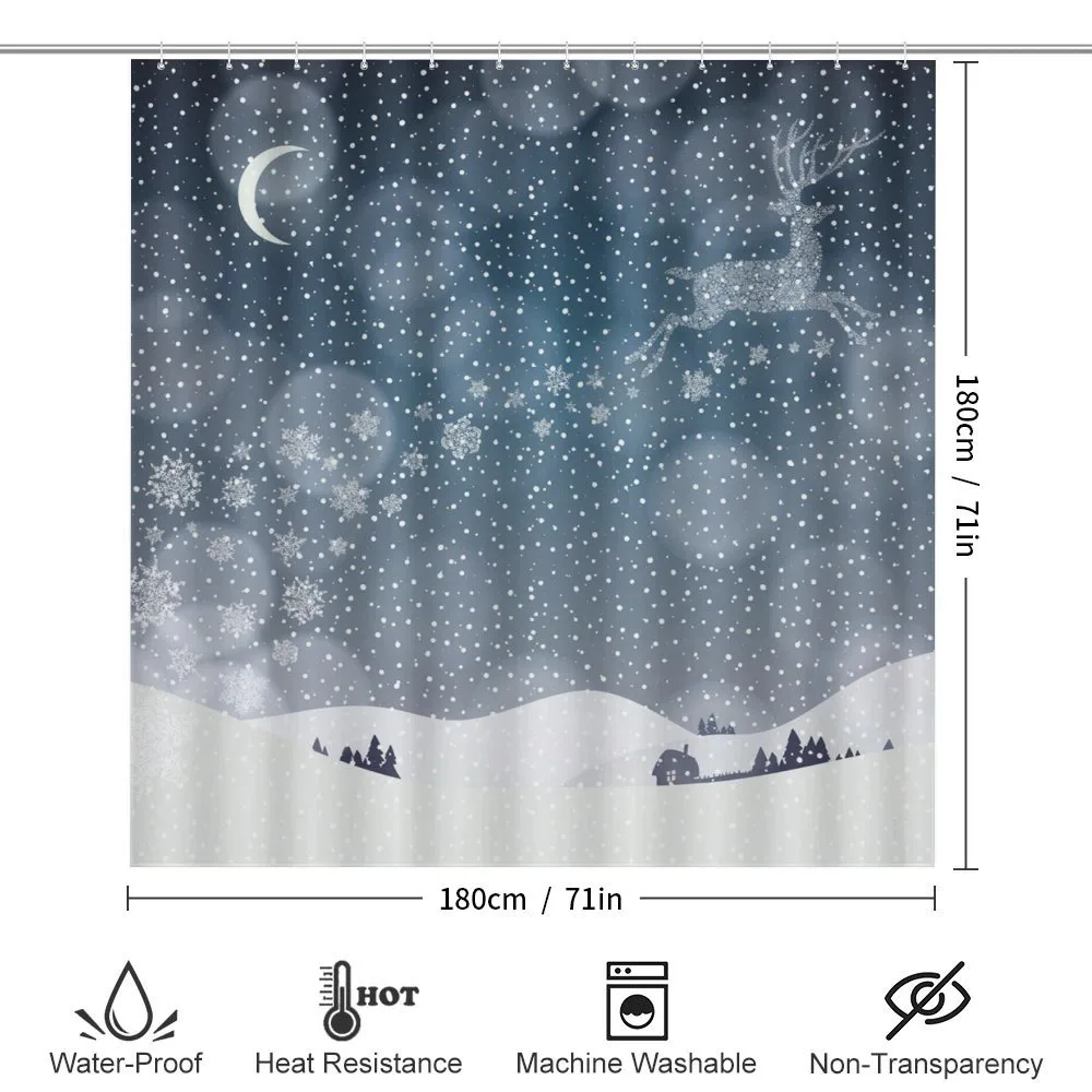 Snowy Landscape at Night — Detail 2