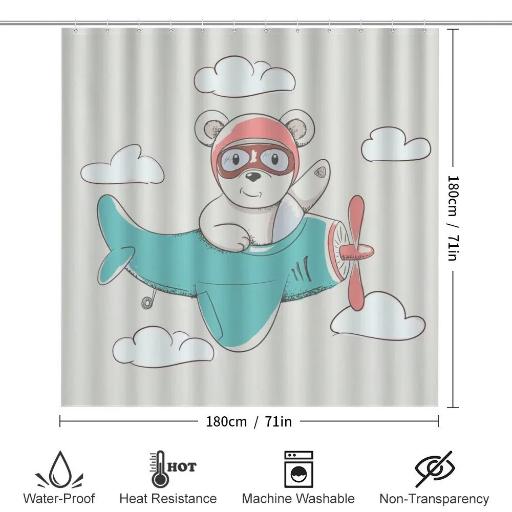 Teddy Bear on Biplane — Detail 2