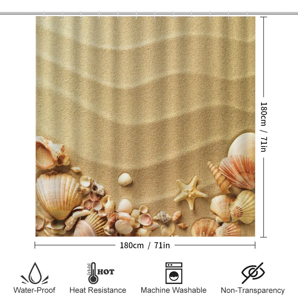 Various Seashells on Sand — Detail 2