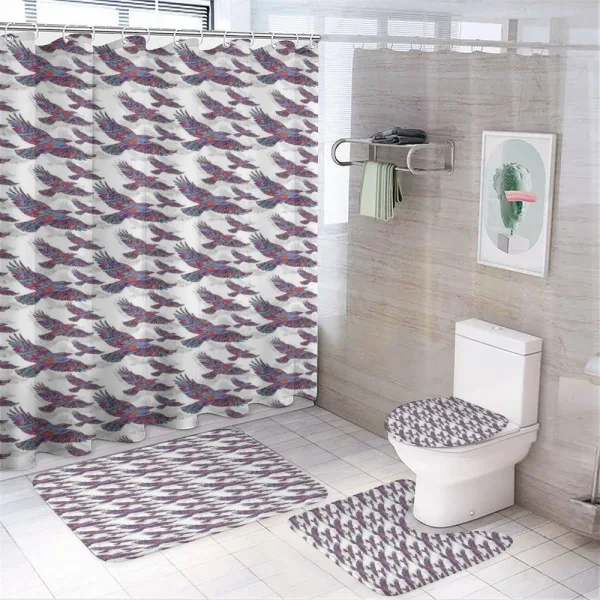 Vivid Flying Bird on a shower curtain