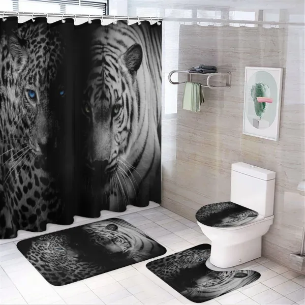 Wild Leopards on a shower curtain