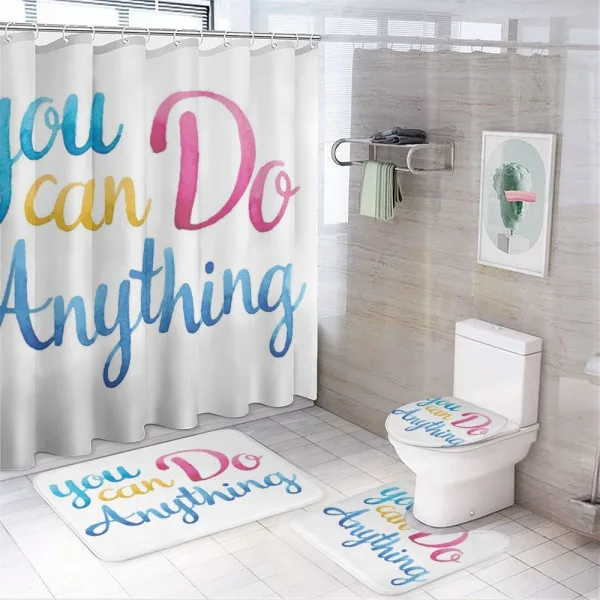 You Can Do Anything on a shower curtain