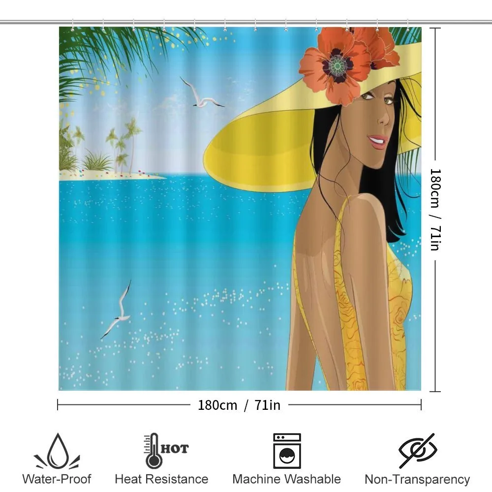 Young Woman Tropical Sea — Detail 2