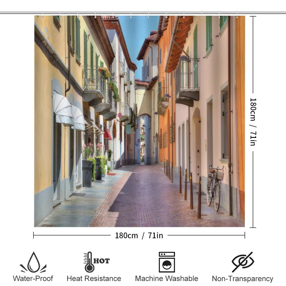 Alba Town Italy Street — Detail 2