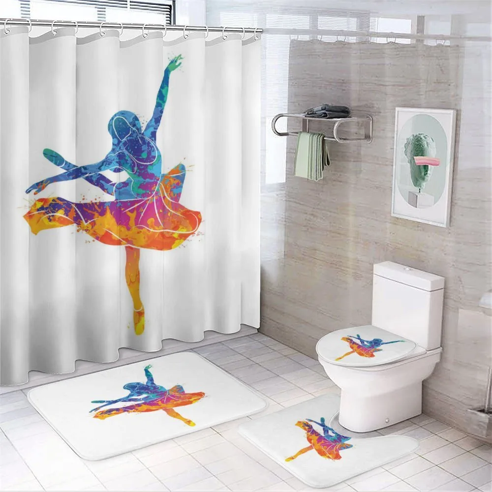 Colorful Ballerina Girl Pose — Your design