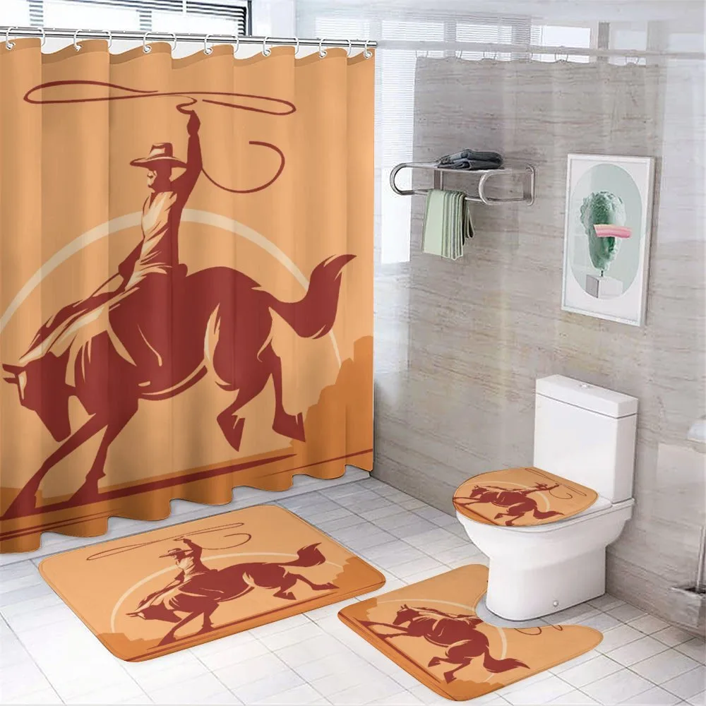 Cowboy Tie-Down Rope Bull — Your design