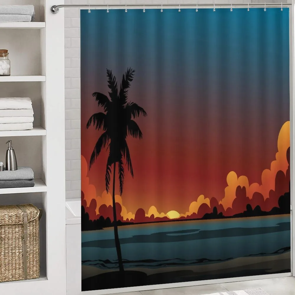 Dramatic Sunset Scene Pattern — Detail 4