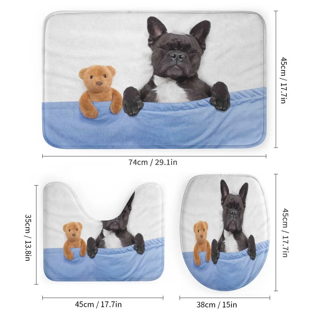 French Bulldog with Bear — Detail 1