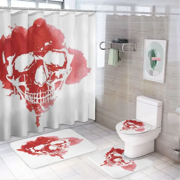 Gothic Skeleton on a shower curtain