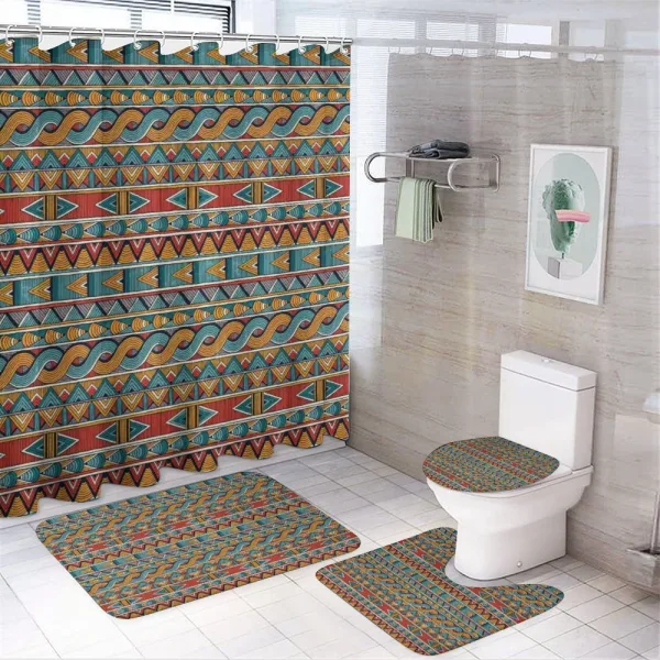Grunge and Abstract on a shower curtain