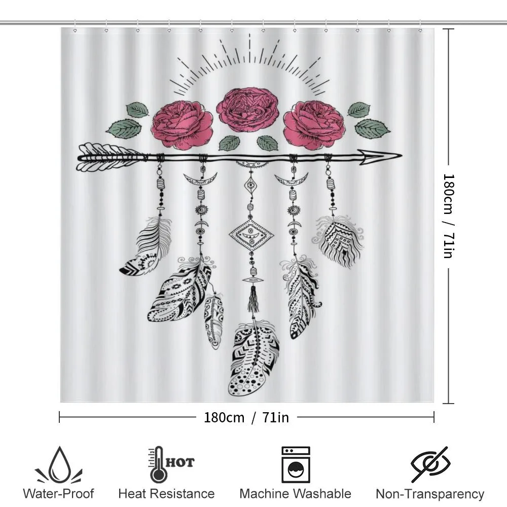 Hippie Feathers Arrow Rose — Detail 2