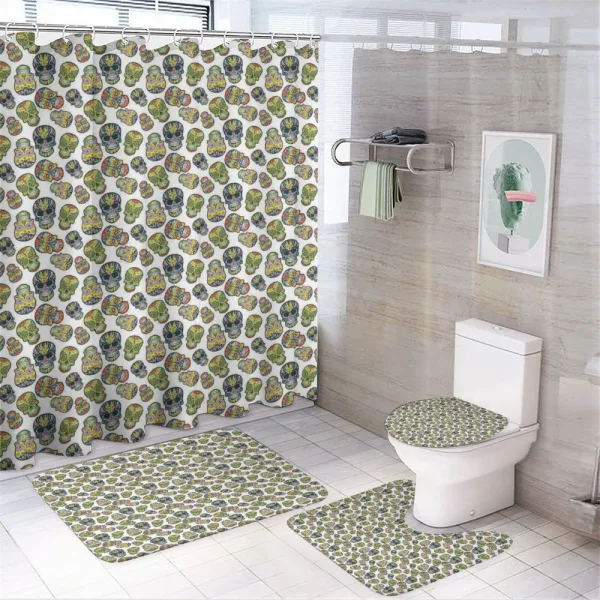 Latin Holiday Motif on a shower curtain
