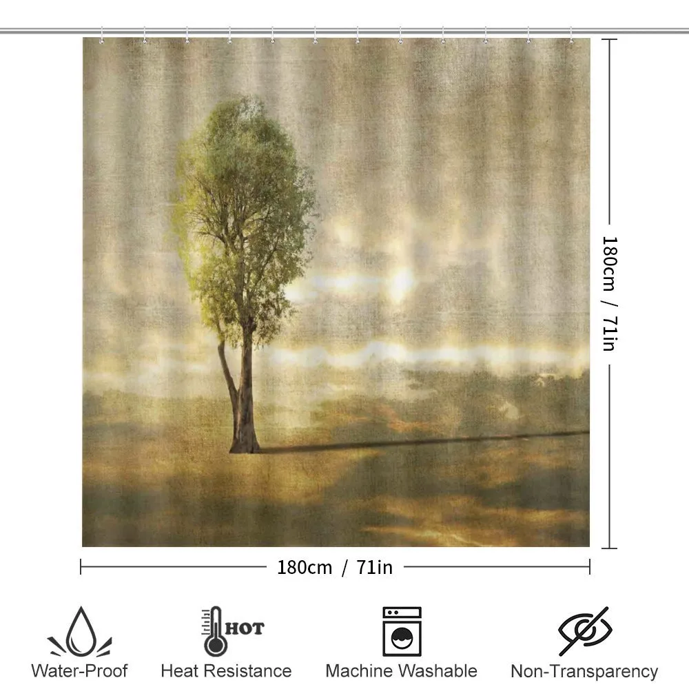 Lonely Tree in Beige Tones — Detail 2