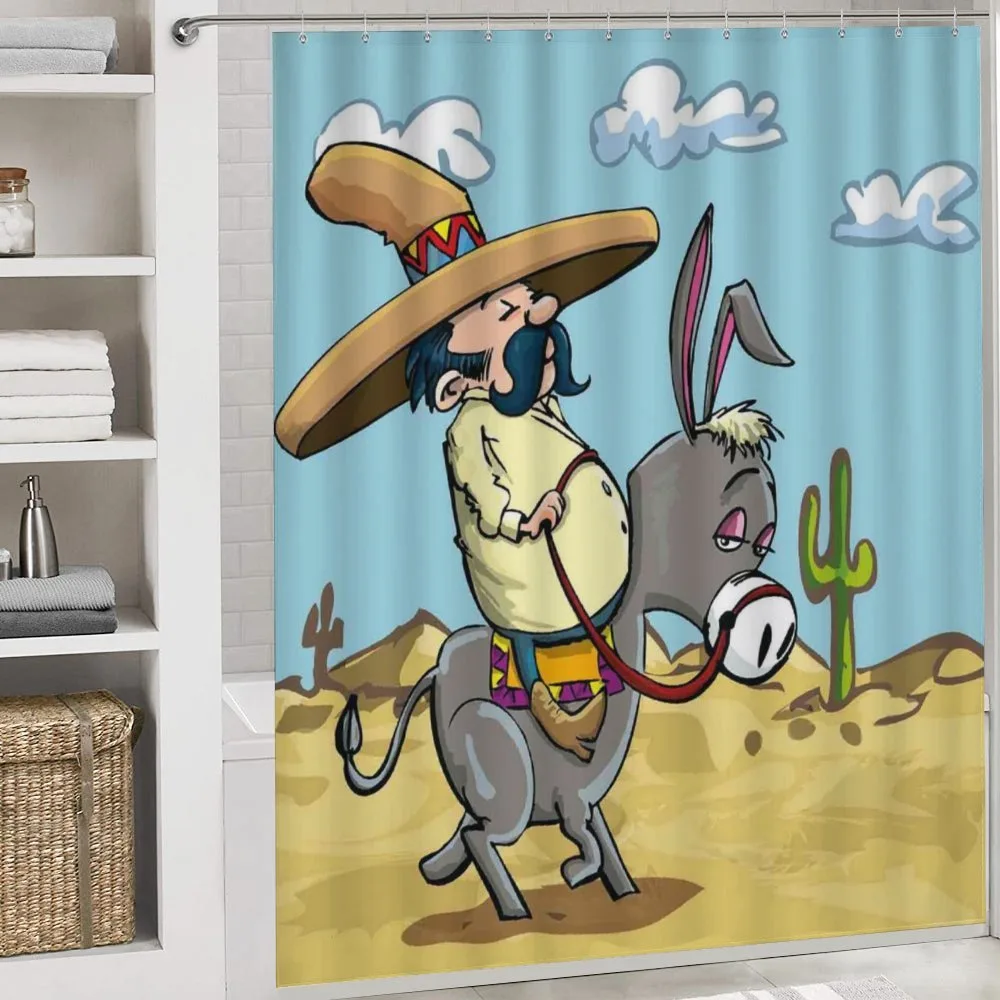 Mexican Man on a Donkey — Detail 4