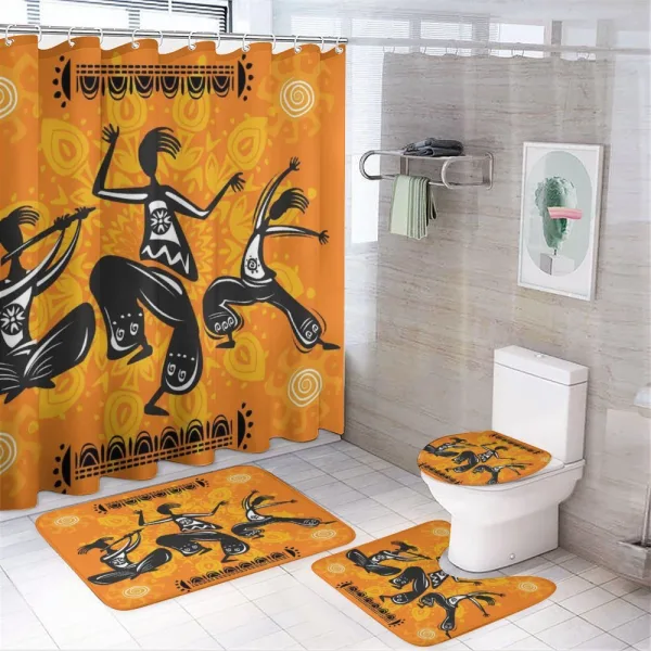 Native Dancer Tribal on a shower curtain