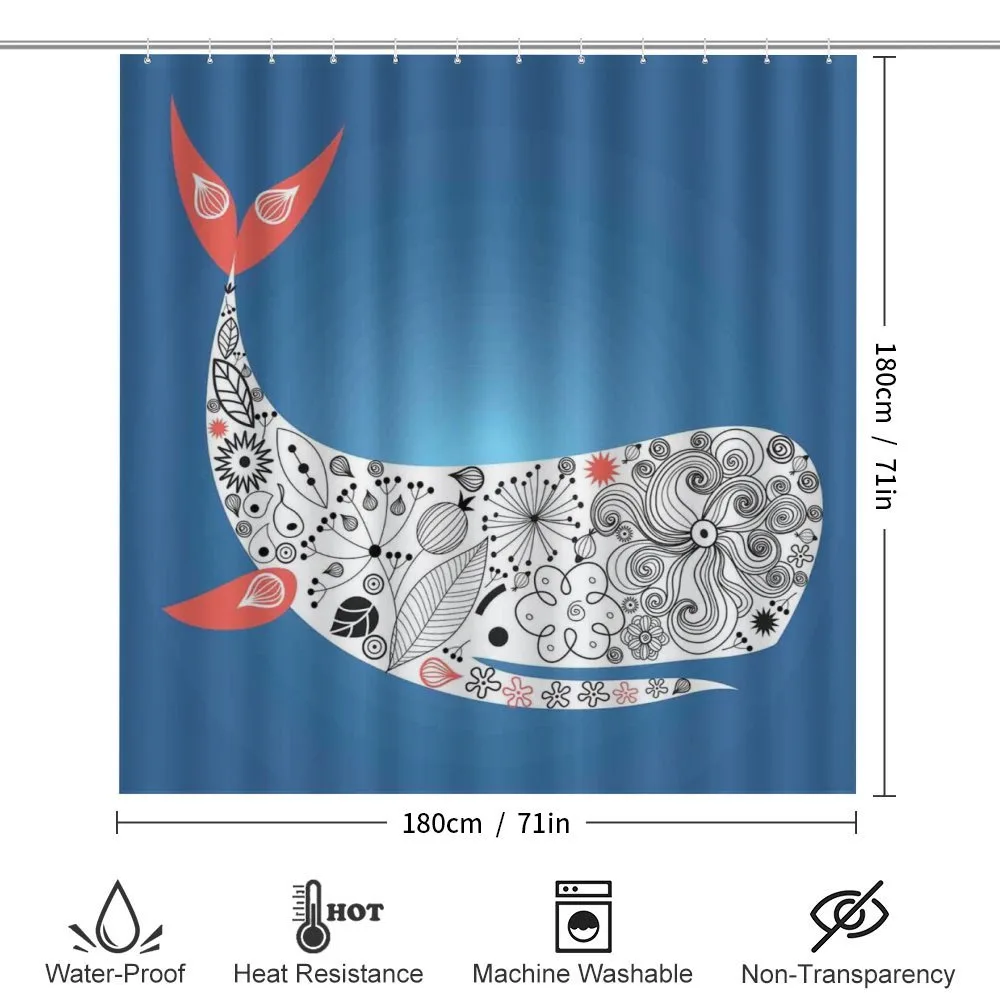 Ornamental Ocean Whale — Detail 2