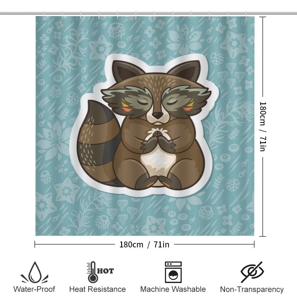 Raccoon on Meadow — Detail 2