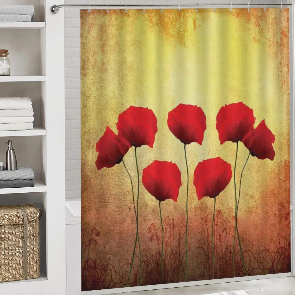Retro Poppy Flowers — Detail 4