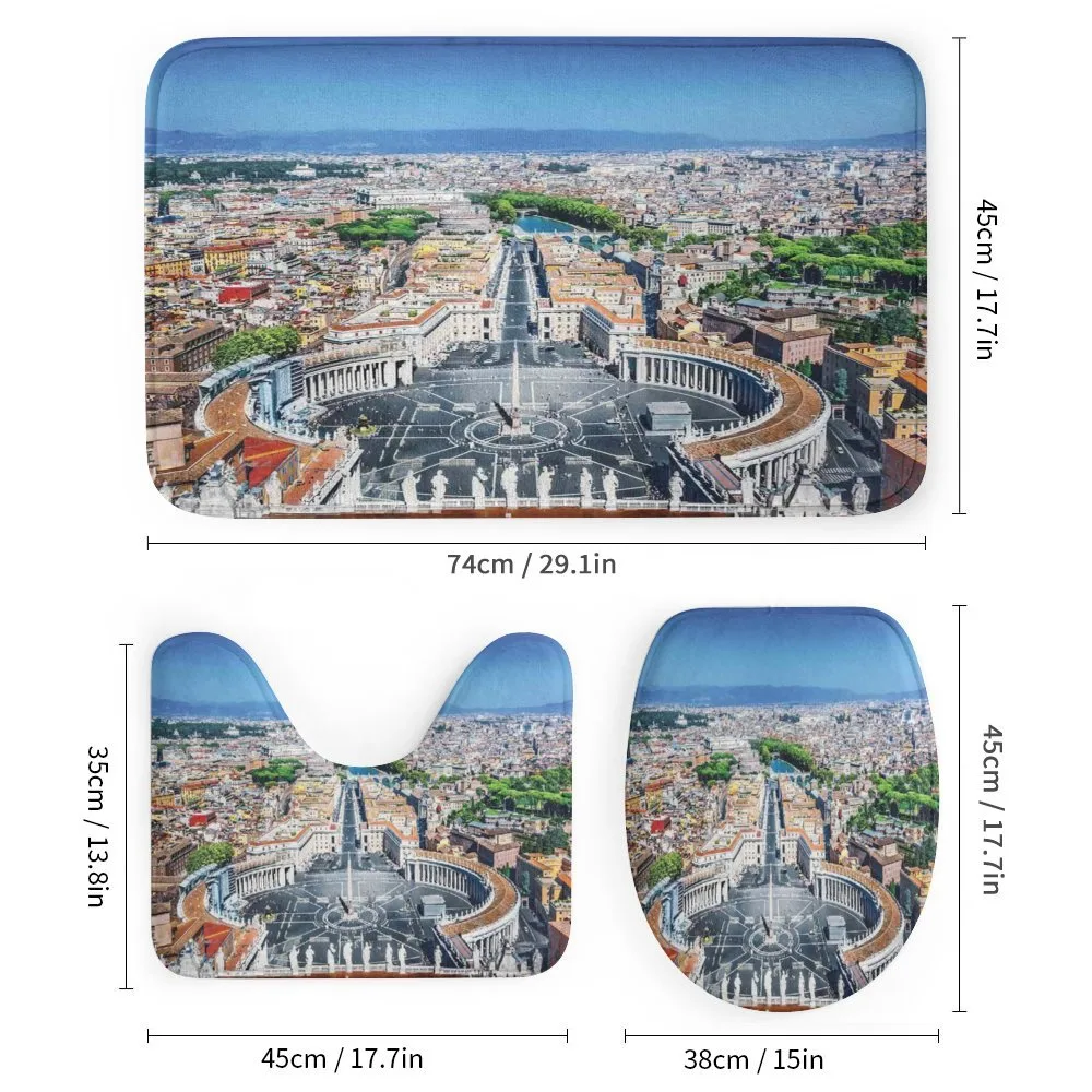 Square in Rome Cityscape — Detail 1