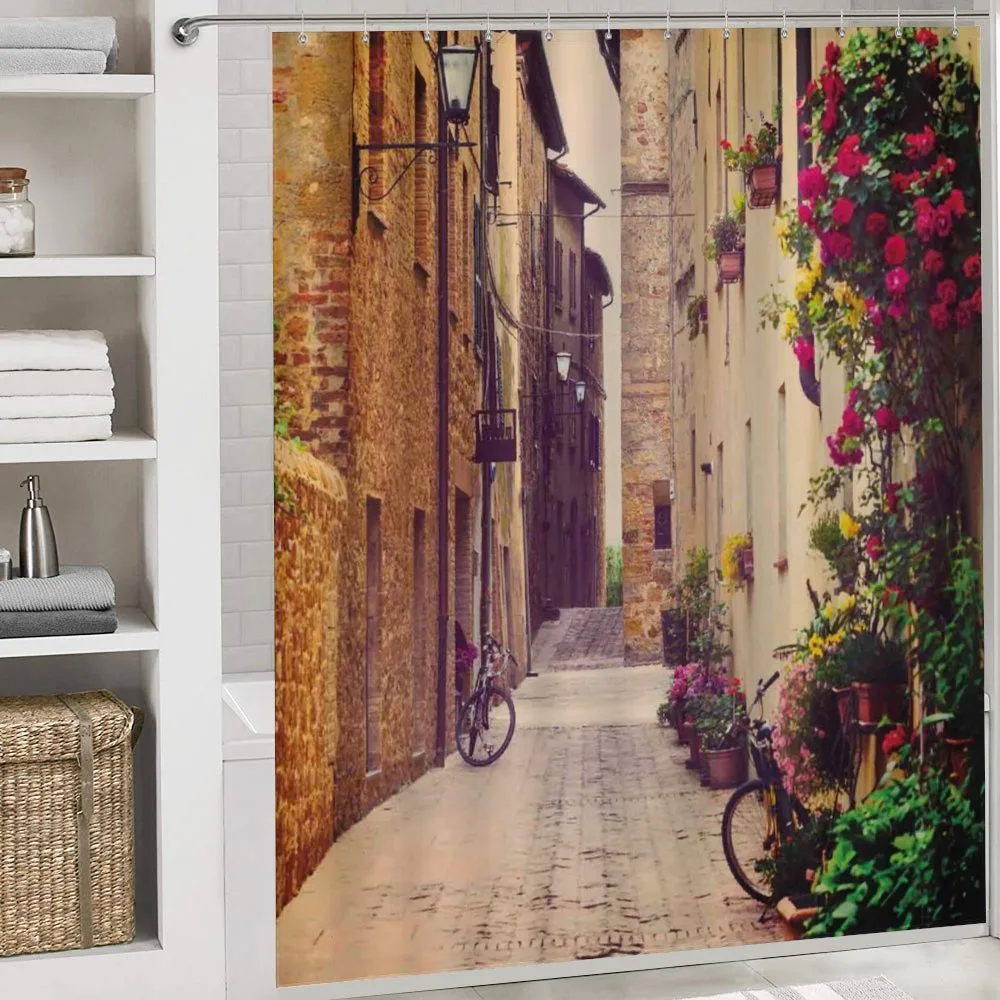 Street in Italy Flowers — Detail 4