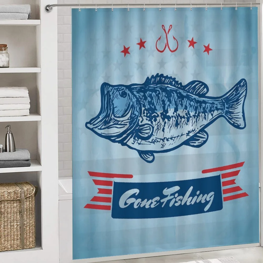Throat Fish USA Flag — Detail 4